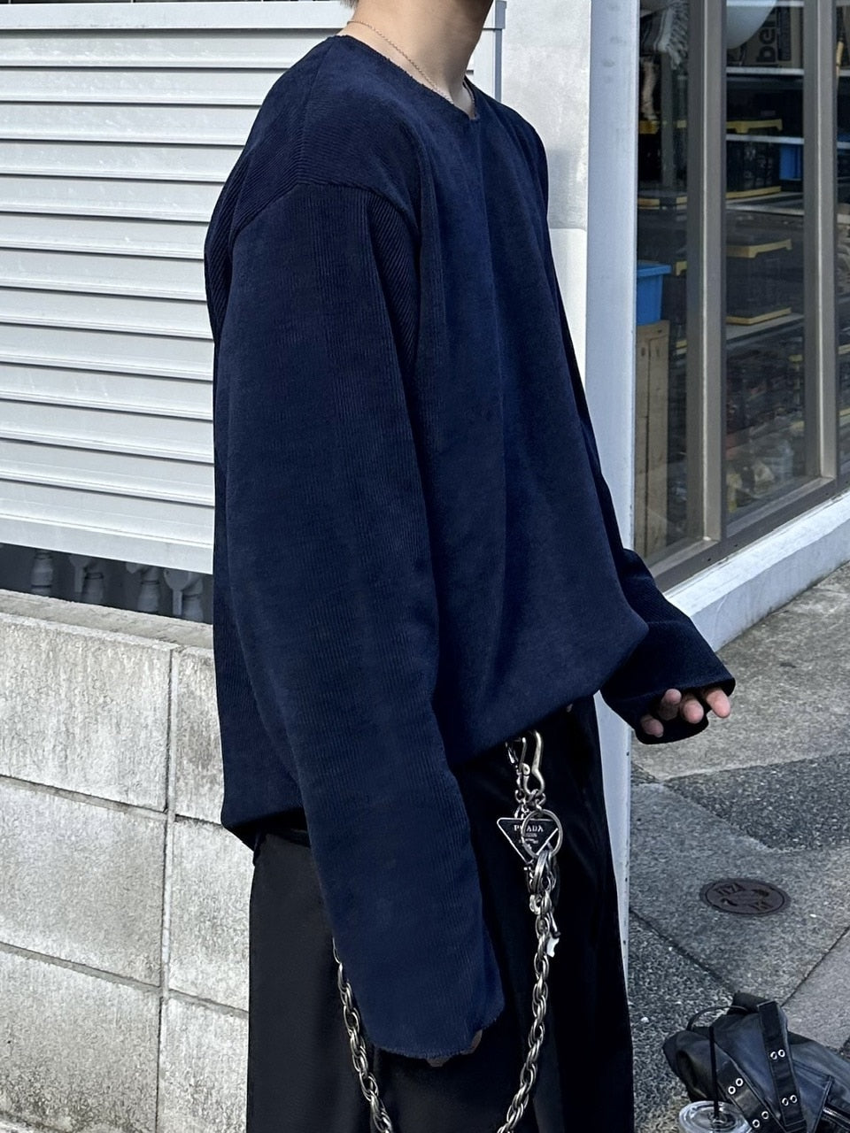 大阪店WEB限定受注制【Chikashitsu +】simple deck crew neck knit / 【チカシツプラス】シンプルデッキクルーネックニット (3color)