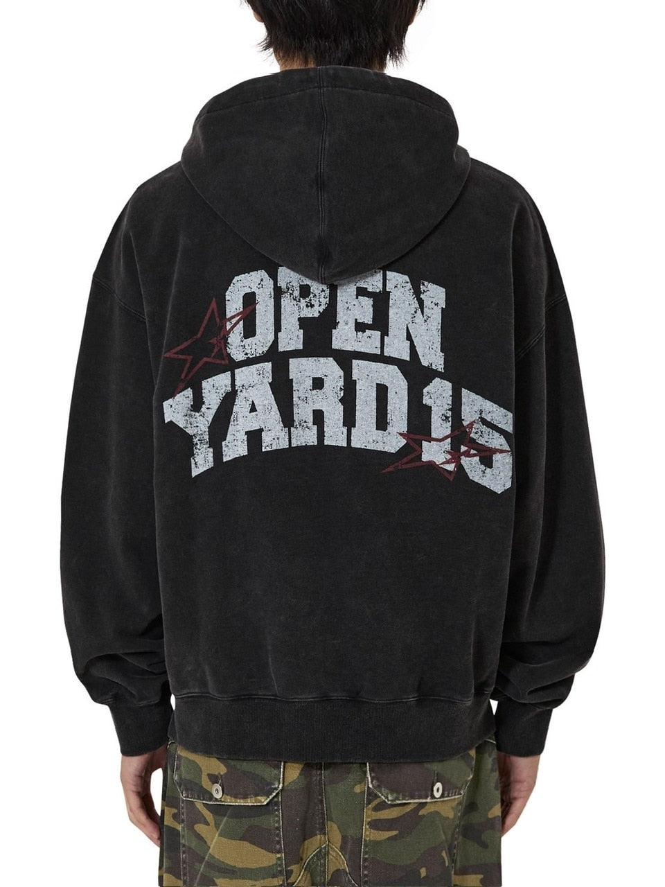 【OY】VINTAGE FADE WASHED HOODIE ZIP UP