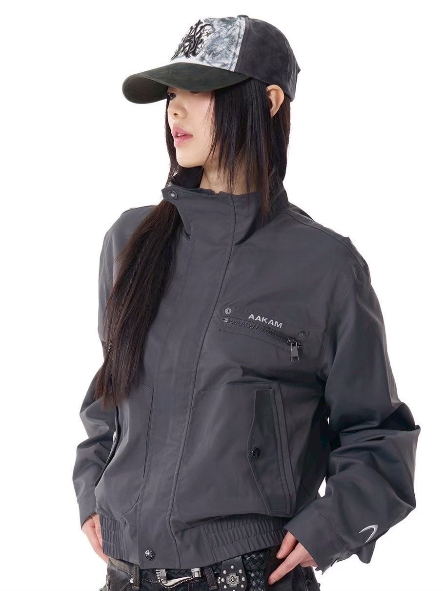 【AAKAM】Contrast Washed Cotton Ball Cap