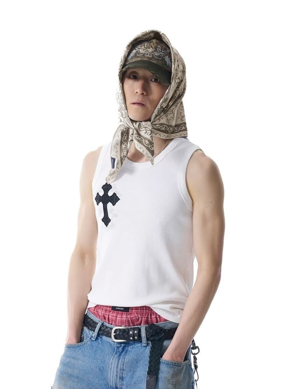 【AAKAM】VTG Washed Damage Ball Cap