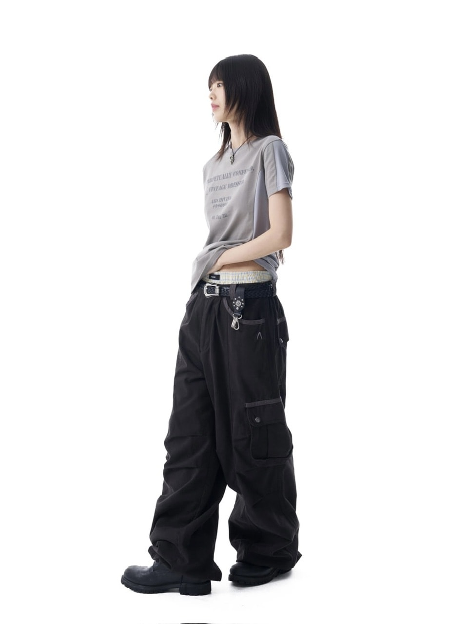 【AAKAM】Meshed Force Half Top