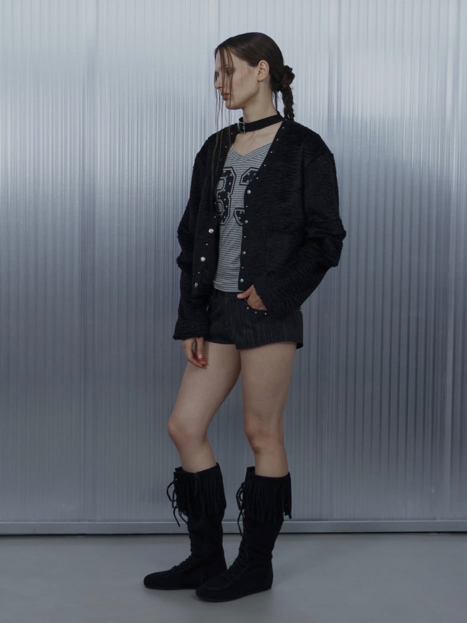 【SETUP‐EXE】SHORT CHOKER JACKET / 【セットアップエグゼ】ショートチョーカージャケット
