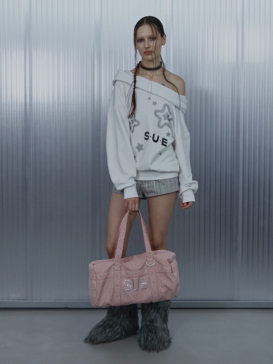 【SETUP‐EXE】LEO STUDDED DUFFEL BAG / 【セットアップエグゼ】レオスタッヅダッフルバッグ