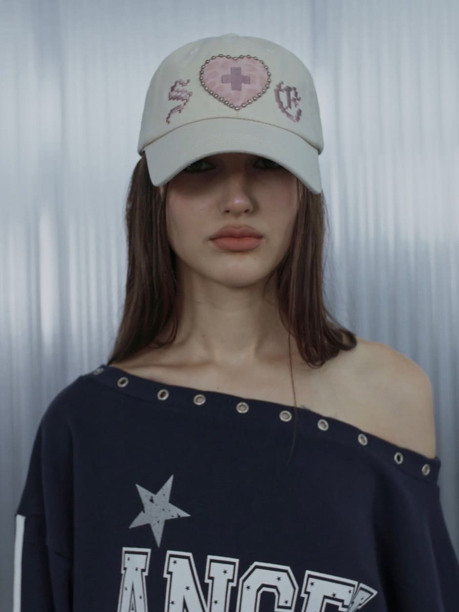 【SETUP‐EXE】LEO APPLIQUE BALL CAP / 【セットアップエグゼ】レオアップリケキャップ