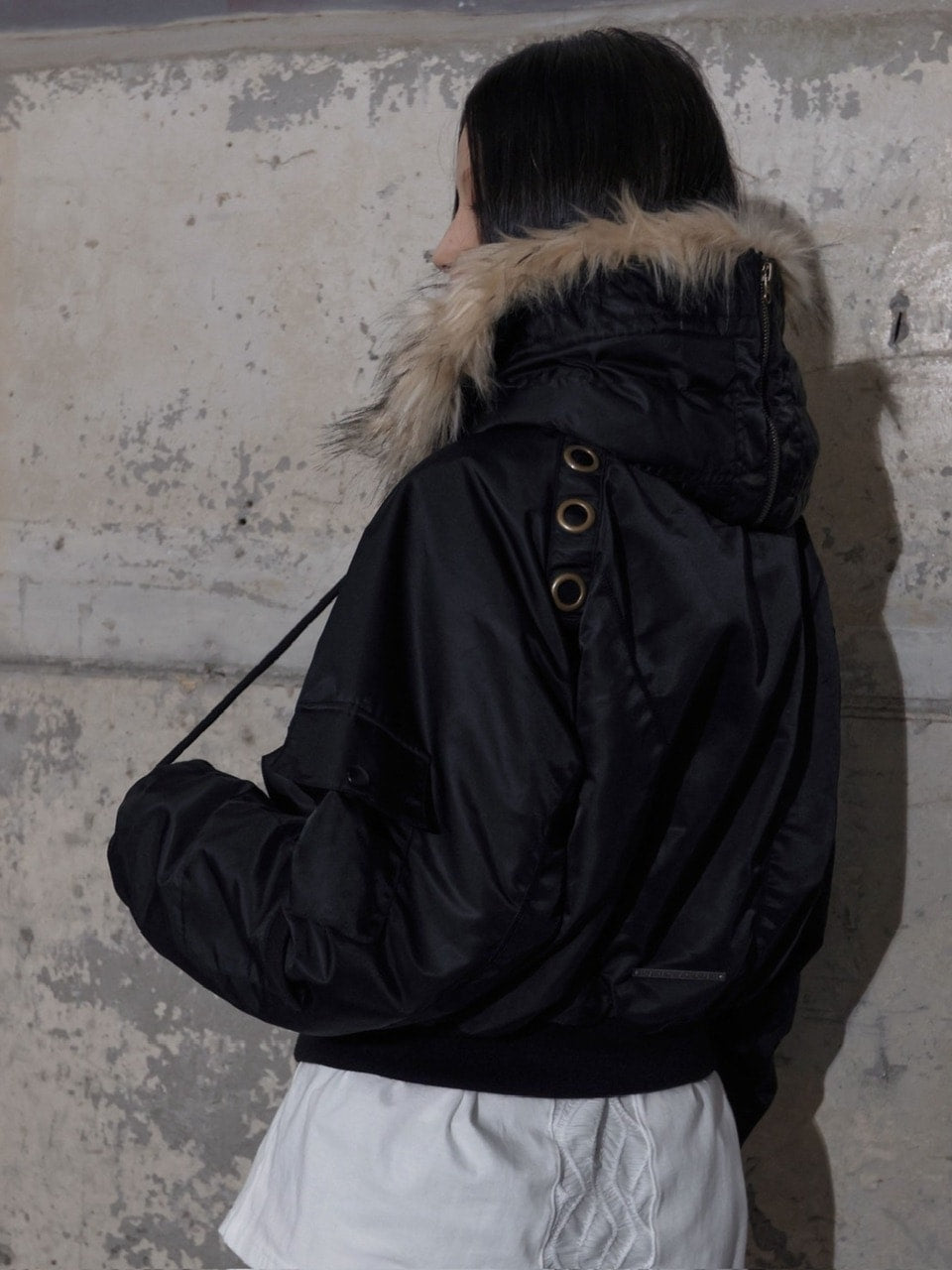 【FANCY CLUB】EYELET FUR MA-1 / 【ファンシークラブ】アイレットファーＭＡ-1