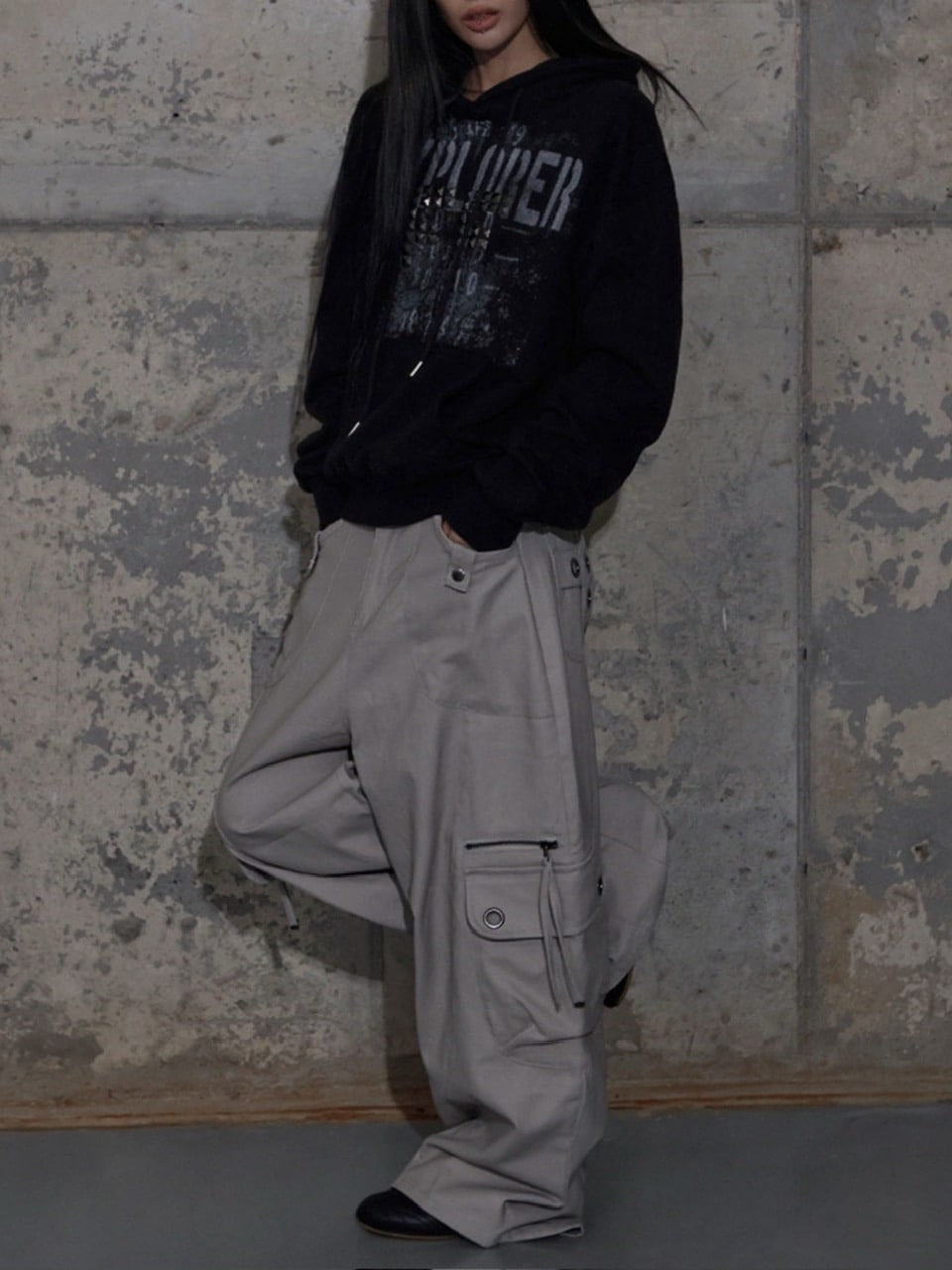 【FANCY CLUB】FF STUD HOODIE / 【ファンシークラブ】ＦＦスタッヅパーカー