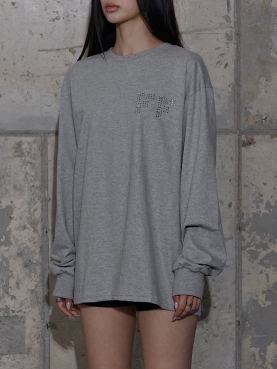 【FANCY CLUB】FF LETTERING LONG SLEEVE / 【ファンシークラブ】ＦＦレタリング長袖Ｔシャツ
