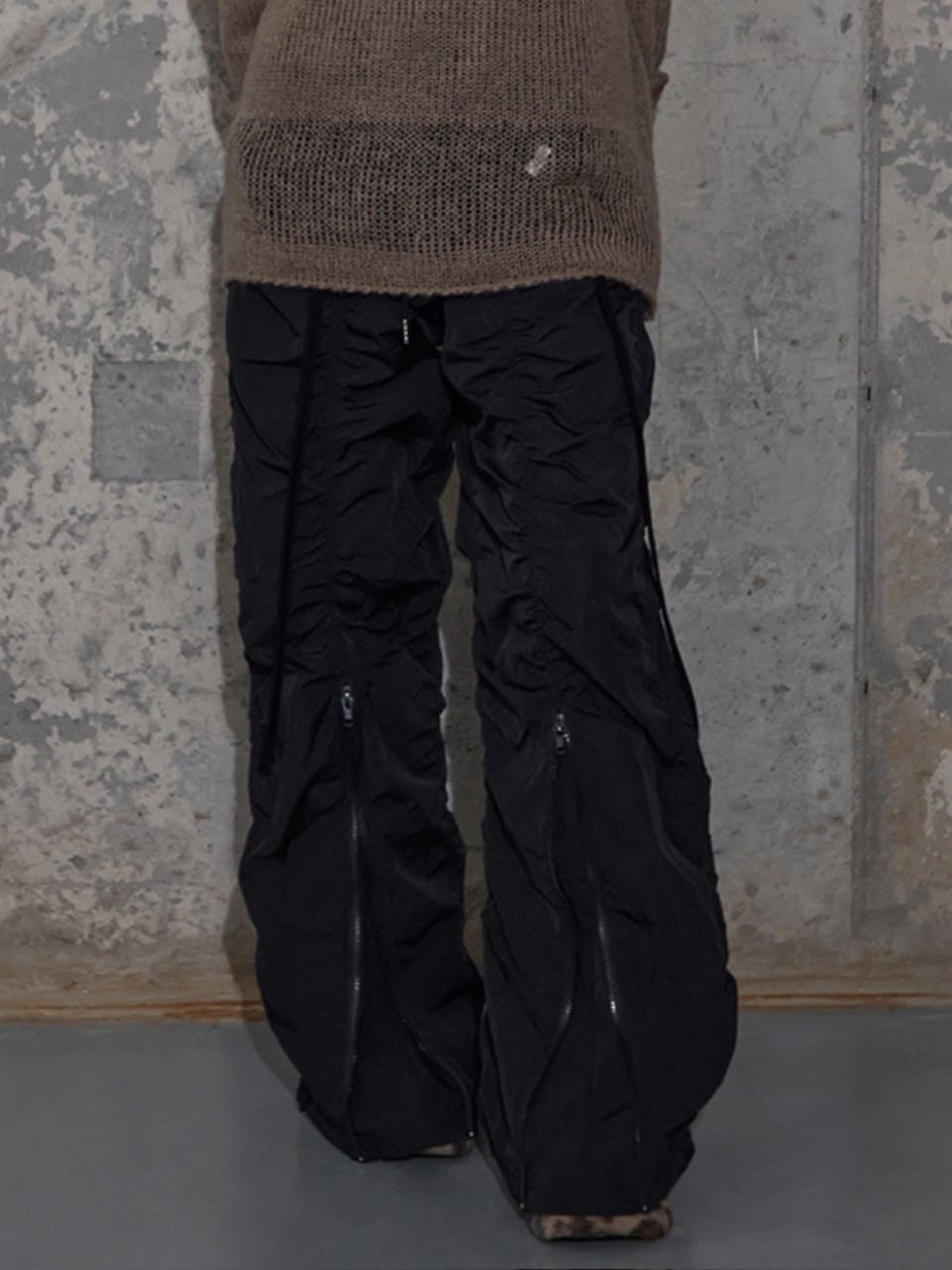 【FANCY CLUB】LOW-RISE NYLON SHIRRING PANTS / 【ファンシークラブ】ローライズナイロンシャーリングパンツ