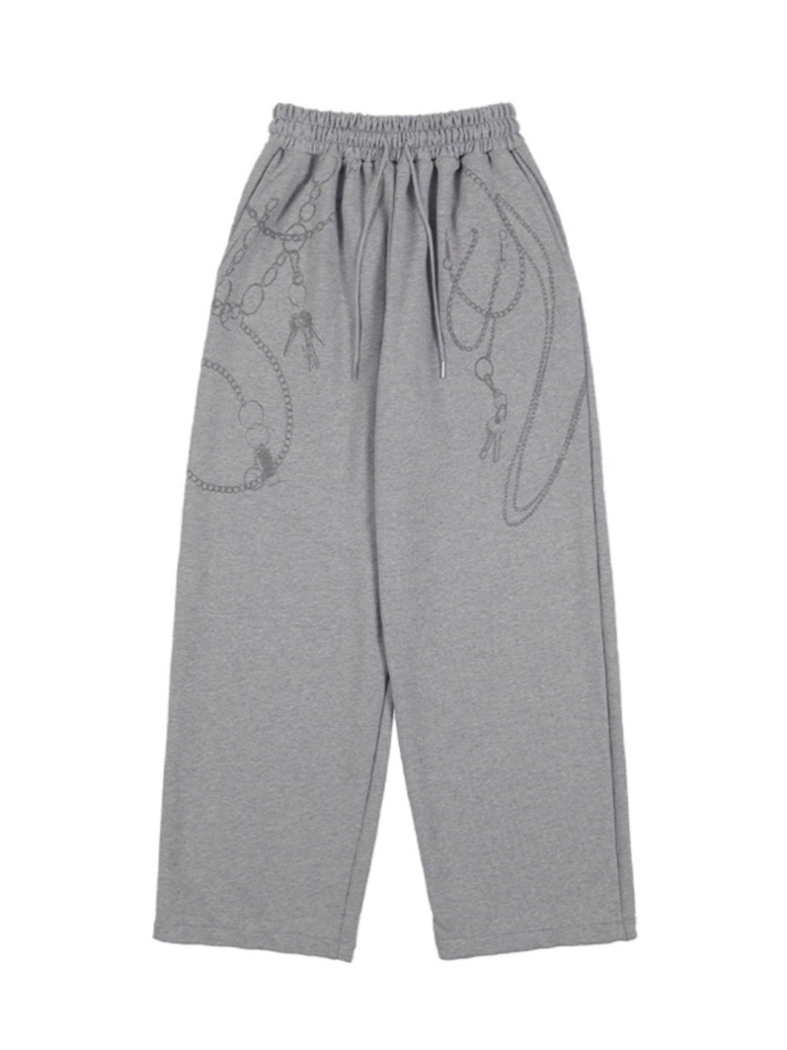 【FANCY CLUB】KEYCHAIN EYELET SWEATPANTS / 【ファンシークラブ】キーチェーンアイレットスウェットパンツ