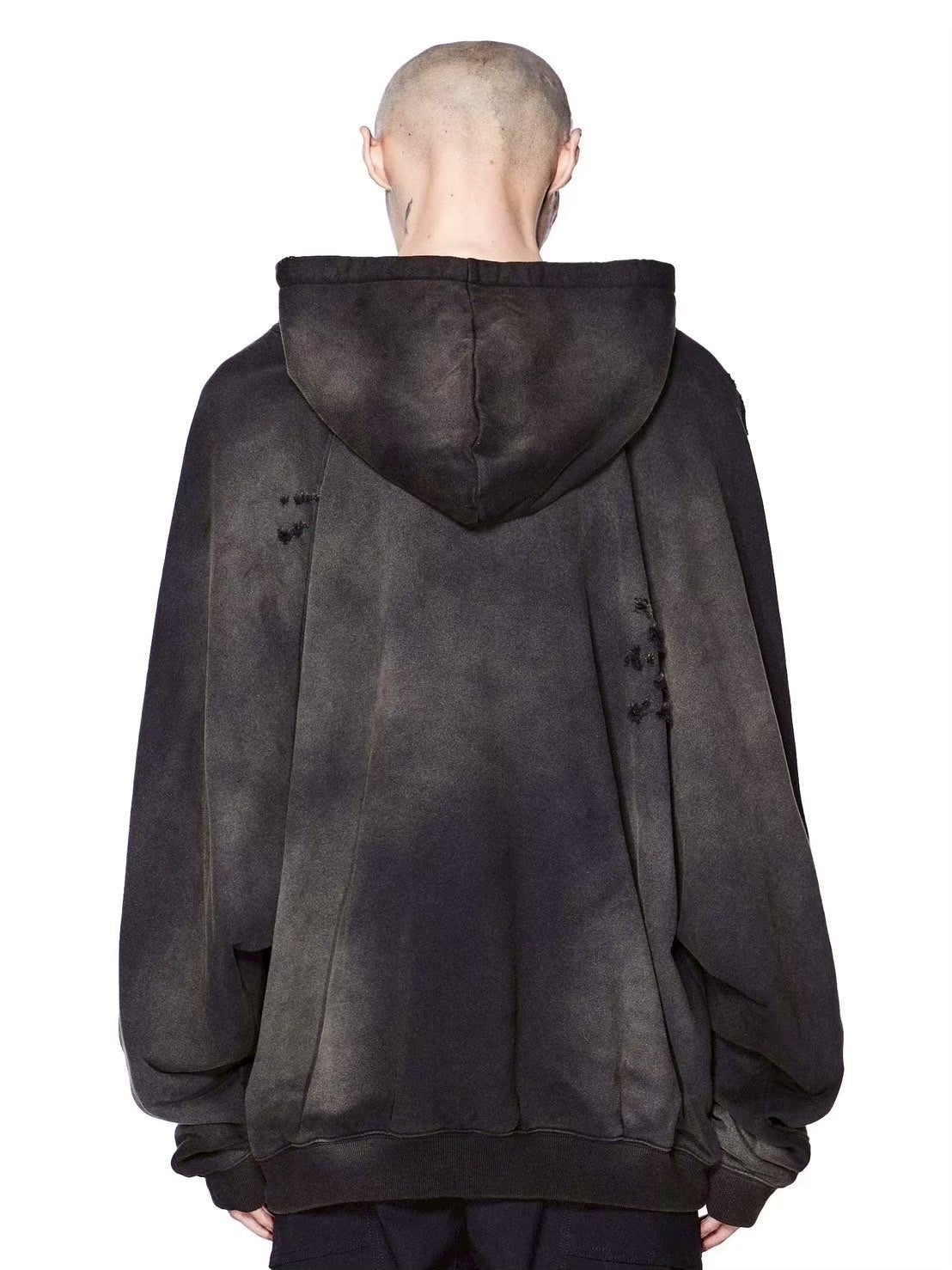 【d5ove】Washed graphic sweatshirt / 【ダヴ】グラフィックデザインダメージウォッシュプルオーバーパーカー