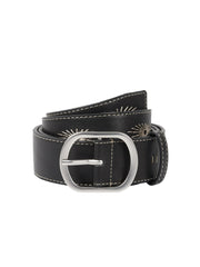 【AAKAM】Needlework Studded Belt