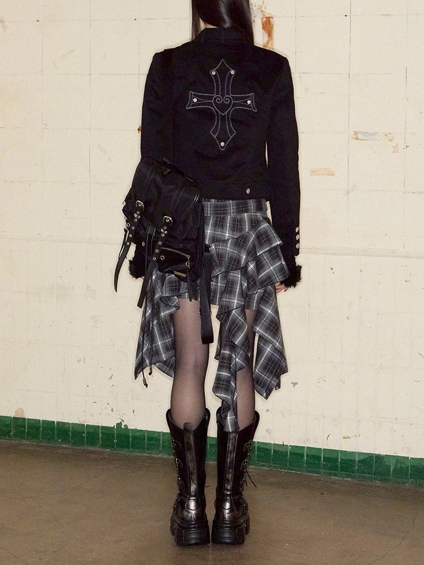 【NOT KNOWING】Back Cross Stud Jacket / 【ノットノーイング】バッククロススタッヅジャケット