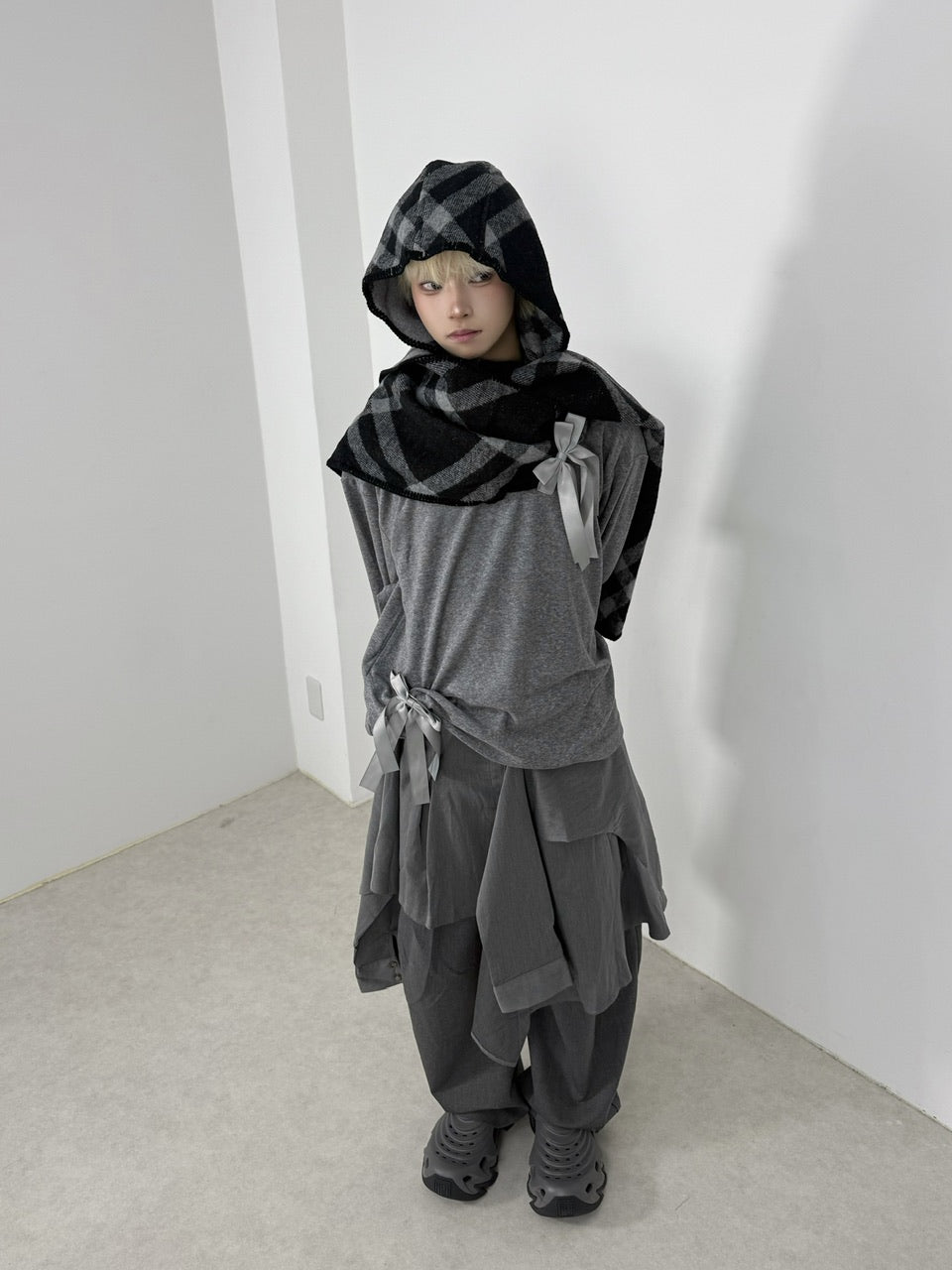 国際配送【Nerd out XU】knit hood muffler (2color) – PRESSING WEB SHOP