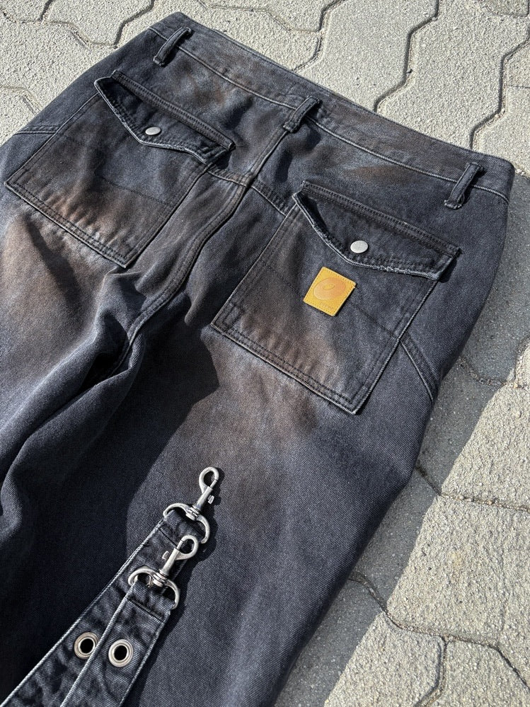 【BEBOF】Washing Semi-Wide Denim Pants / 【ビーボフ】ウォッシングセミワイドデニムパンツ