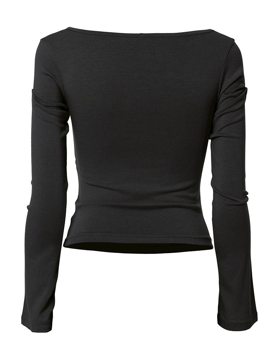 【FLAREUP】Asymmetrical Draped Long Sleeve / 【フレアアップ】アシンメトリードレープ長袖Ｔシャツ