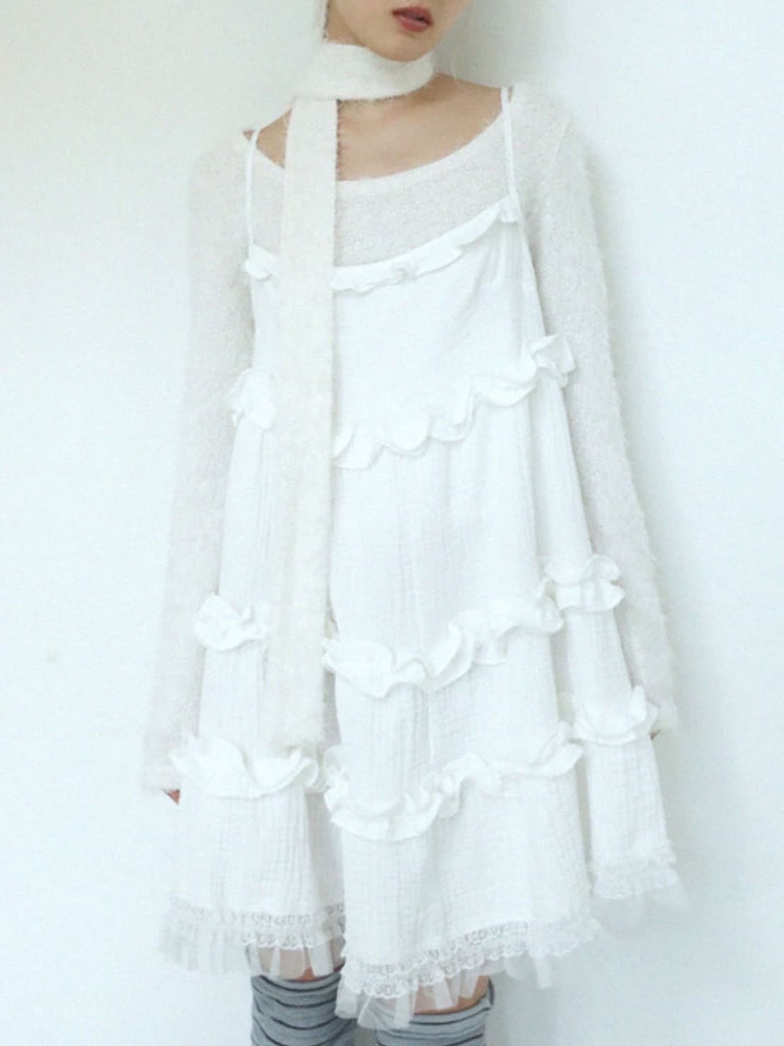 12/21 20:00 再販【Uglyshadow】SCARF ROUND T-SHIRT