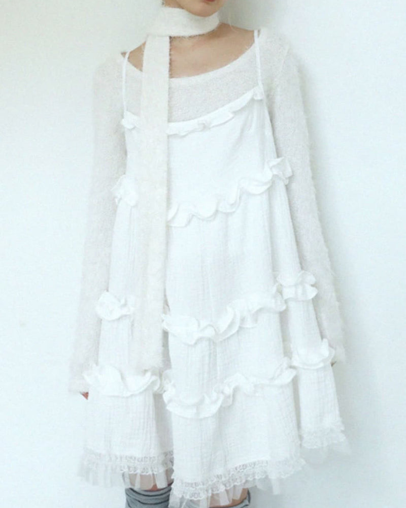 12/21 20:00 再販【Uglyshadow】LACE YORU DRESS