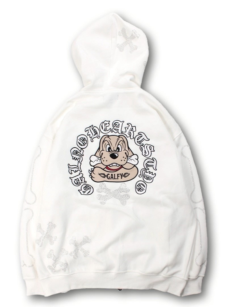 【GALFY】ピカピカ骨骨パーカー