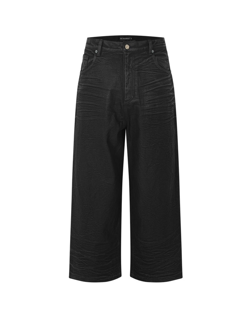 【SURGERY】surgery bone cutting wide burnished pants / 【サージェリー】サージェリー ボーン カッティング デニム ワイド パンツ