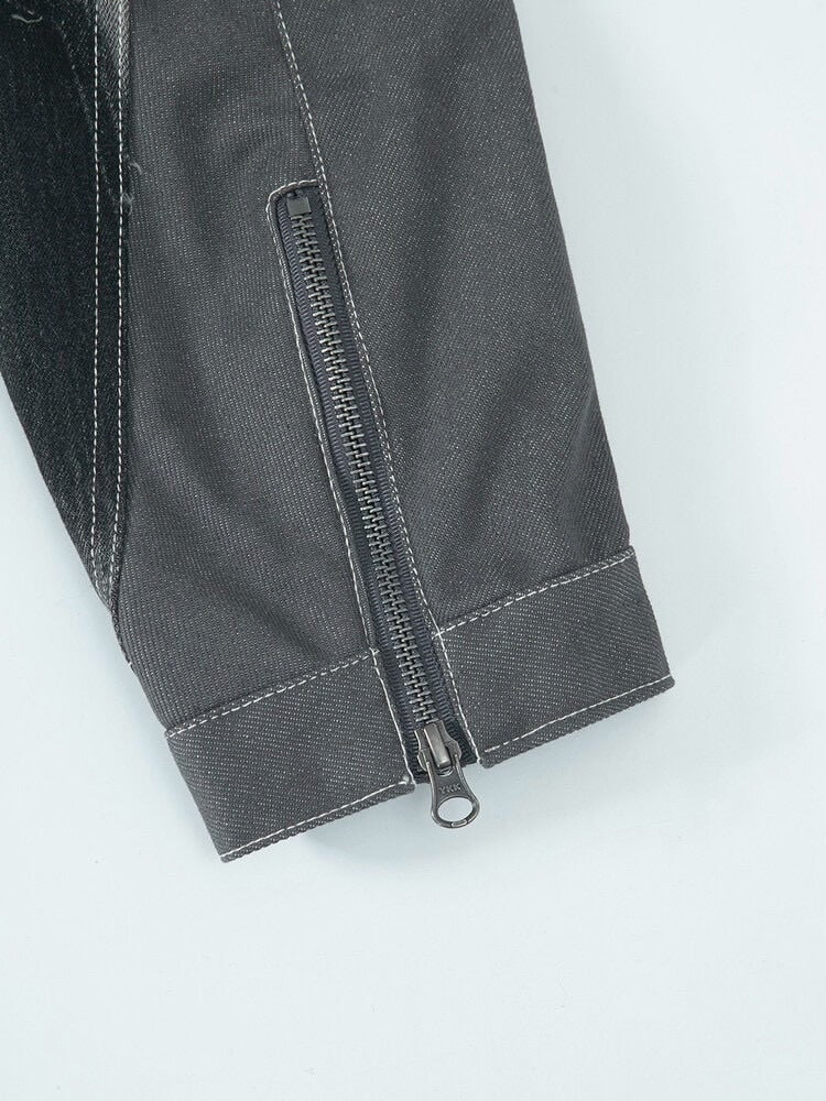 【SURGERY】Surgery fur trimming denim jacket