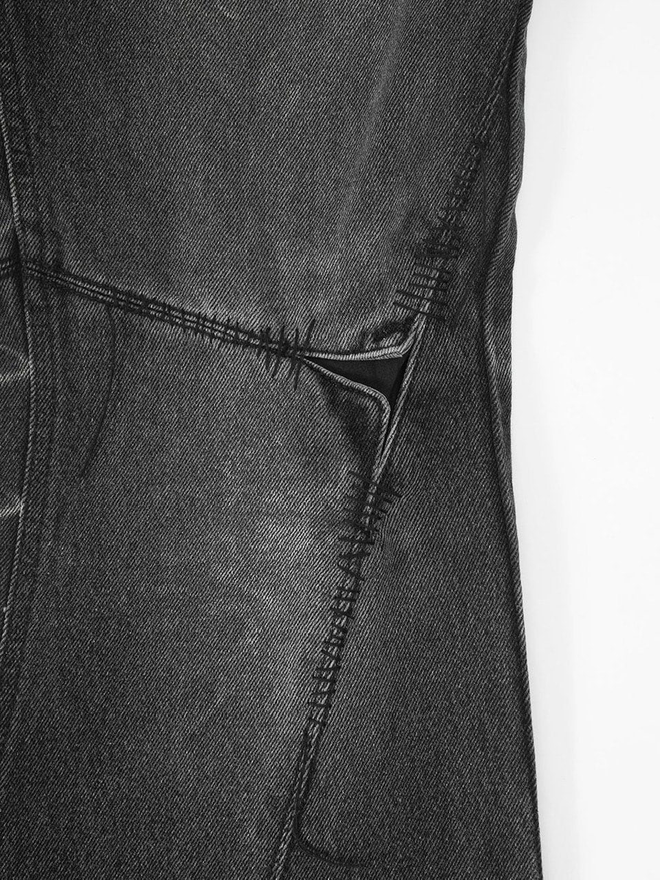 【SURGERY】surgery sutured boot-cut denim pants