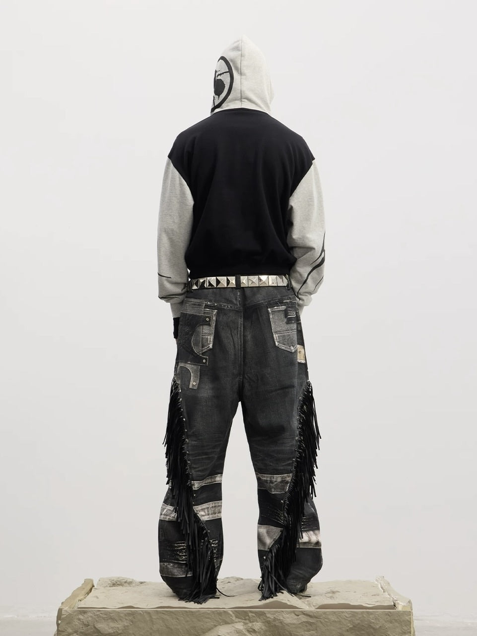 【DND4DES】Double Gun Tassel Full Printed Pants /【ディーエヌエスアール】 タッセルチェーンプリントデニムパンツ