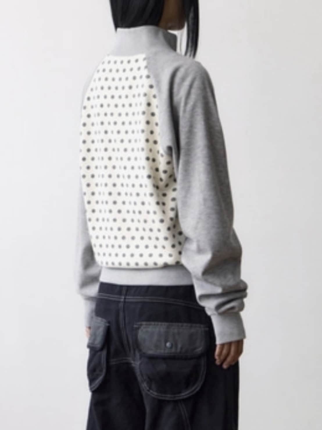 【THECOLDESTMOMENT】TCM dot raglan zip-up