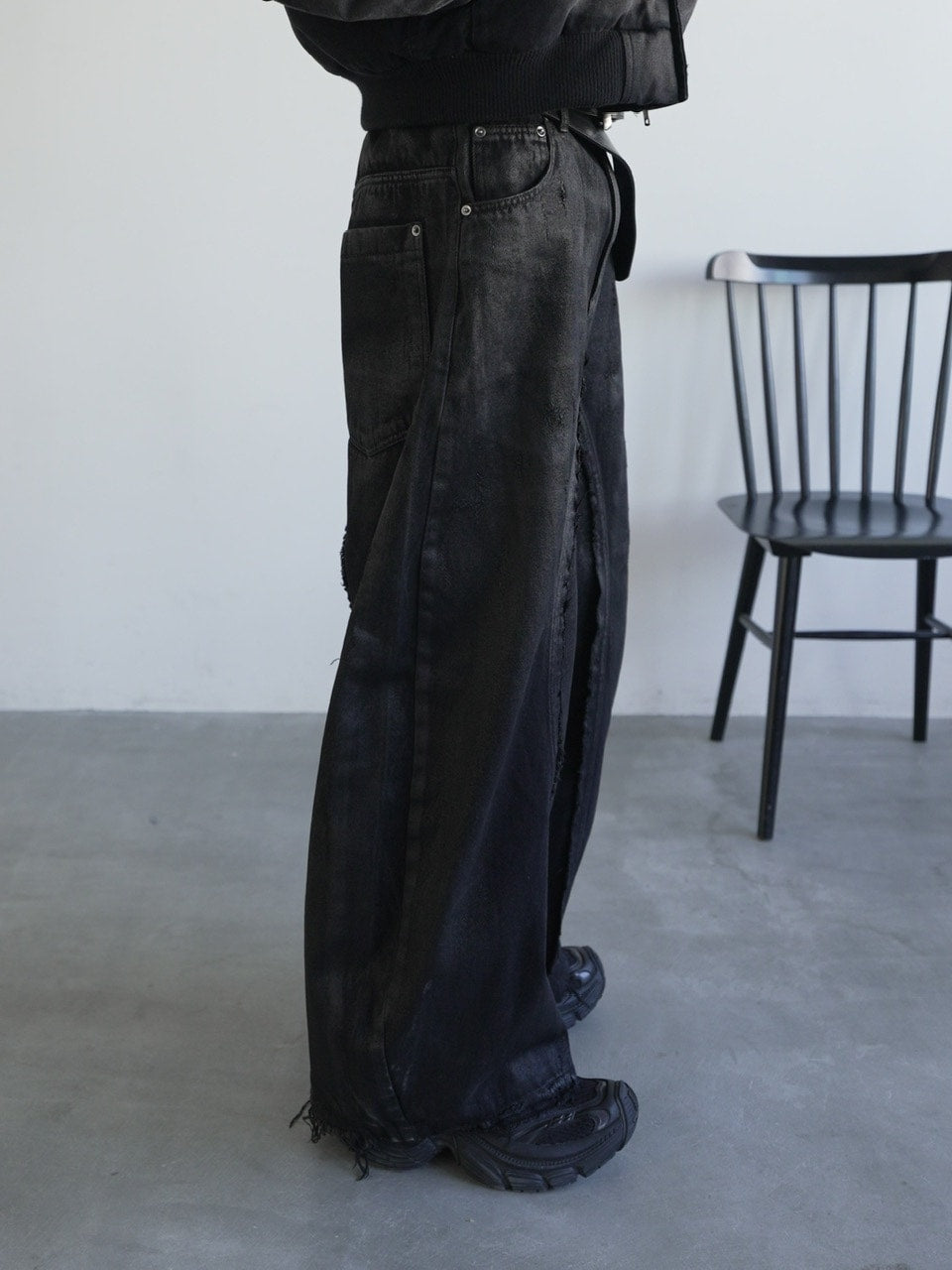 CHIKASHITSU PLUS HIGH】Washed coating denim pants – PRESSING WEB SHOP