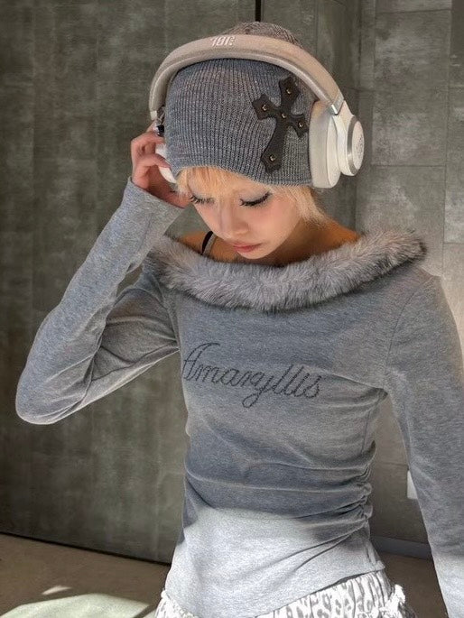 受注制【Never mind the XU】cross beanie / 【ネバーマインドザエックスユー】クロスビーニー (6color)