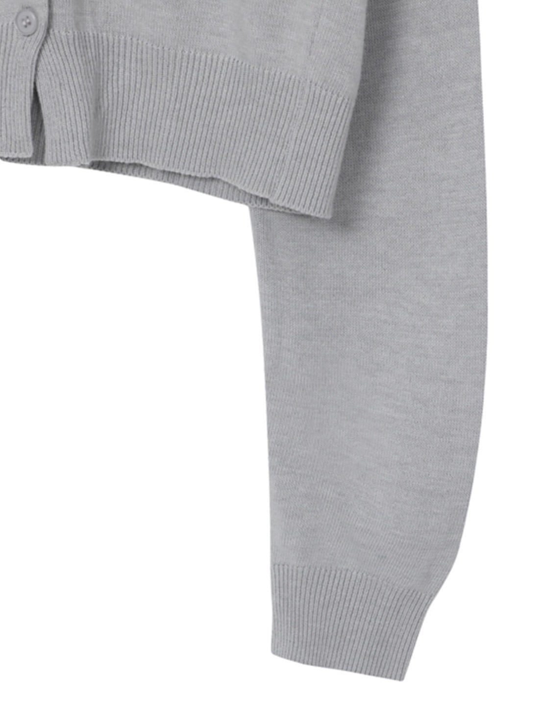 【Miseki seoul】Unbalanced knit cardigan