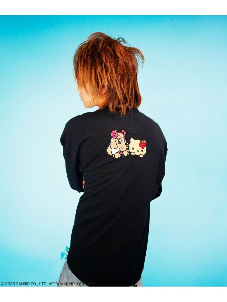 【GALFY×KITTY】キティガルTee / 【ガルフィー×キティー】プリント長袖Tシャツ