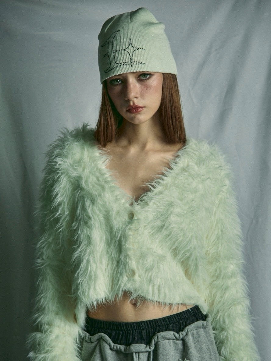 【GATELESS】RHINESTONE LOGO BEANIE / 【ゲートレス】ラインストーンロゴニット帽