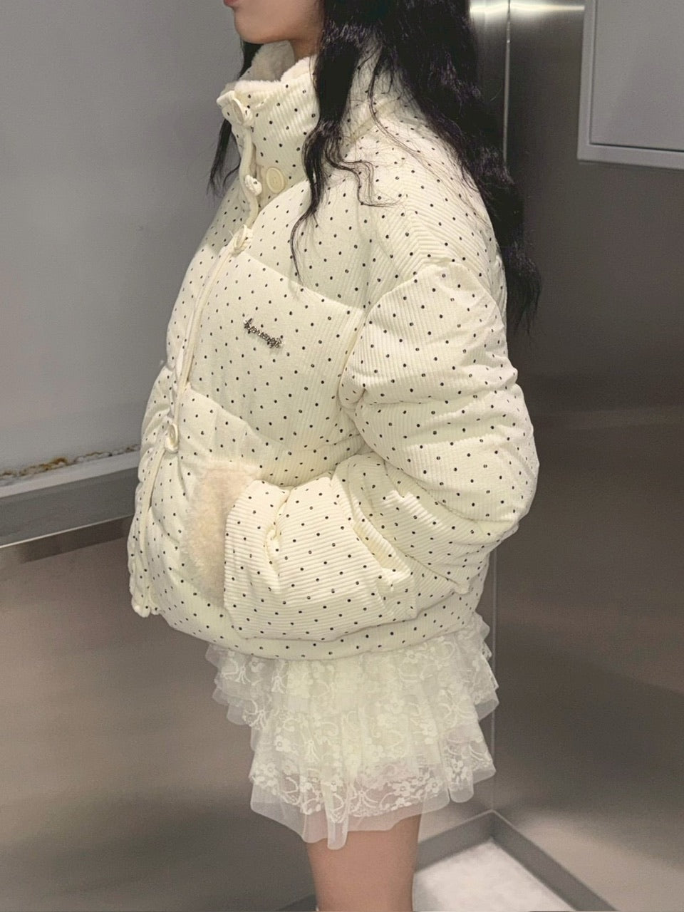 受注制【nmtc +】dot pattern blouson 【エヌエムティーシープラス】ドット柄ブルゾン