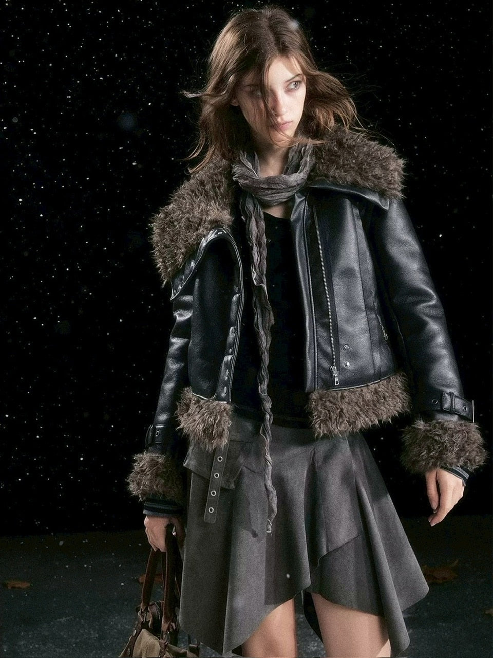 【Cest Nous】Faux Fur-Lined Coat / 【セヌー】ファーラインコーティングジャケット