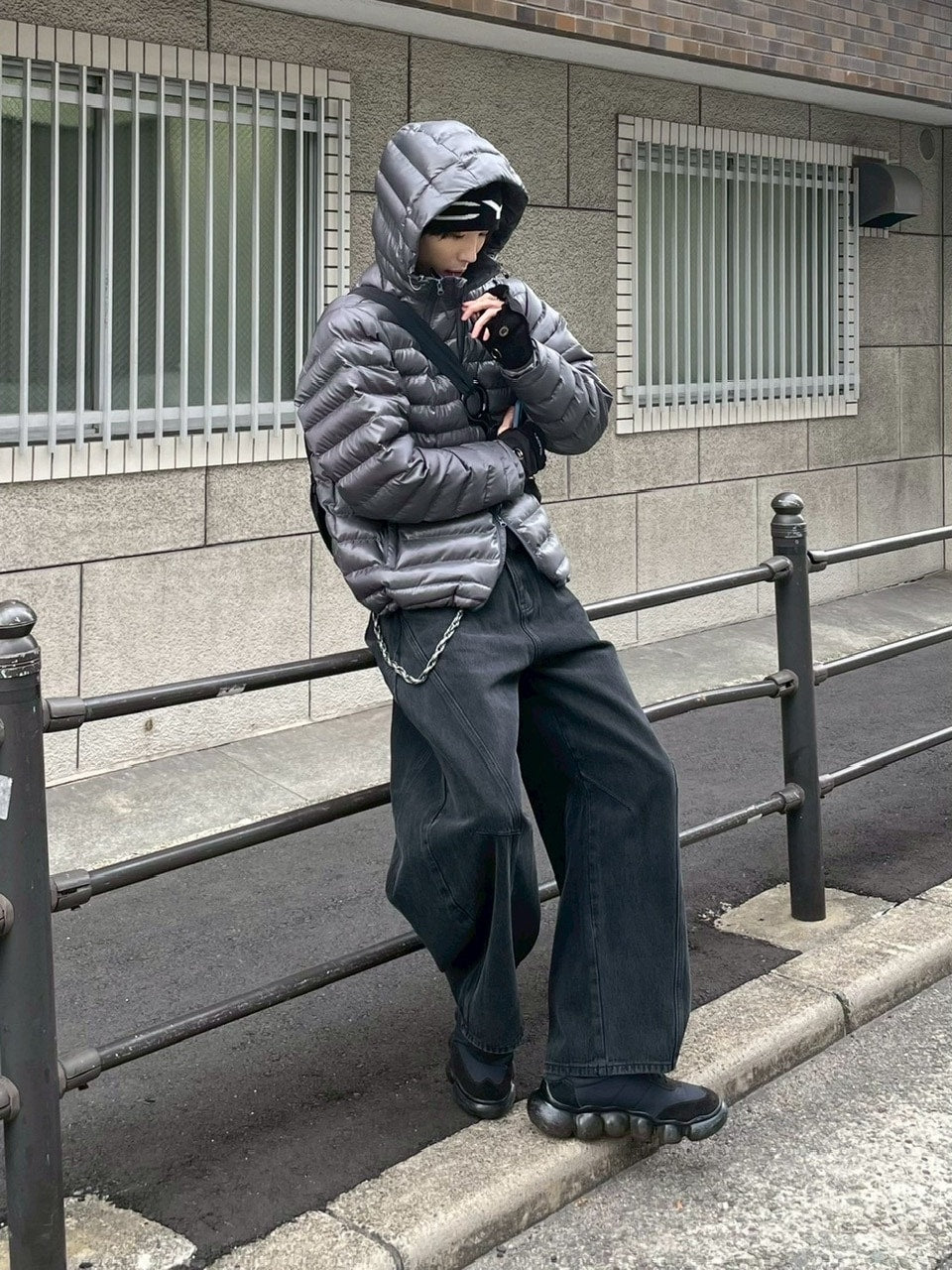 受注制【Chikashitsu +】5 zip puffer jacket / 【チカシツプラス】ファイブジップパファージャケット (4color)