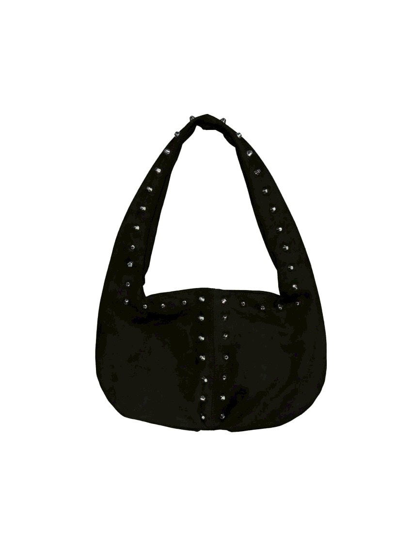 【SETUP‐EXE】SUEDE STUDDED SHOULDER BAG / 【セットアップエグゼ】スエードスタッズショルダーバッグ