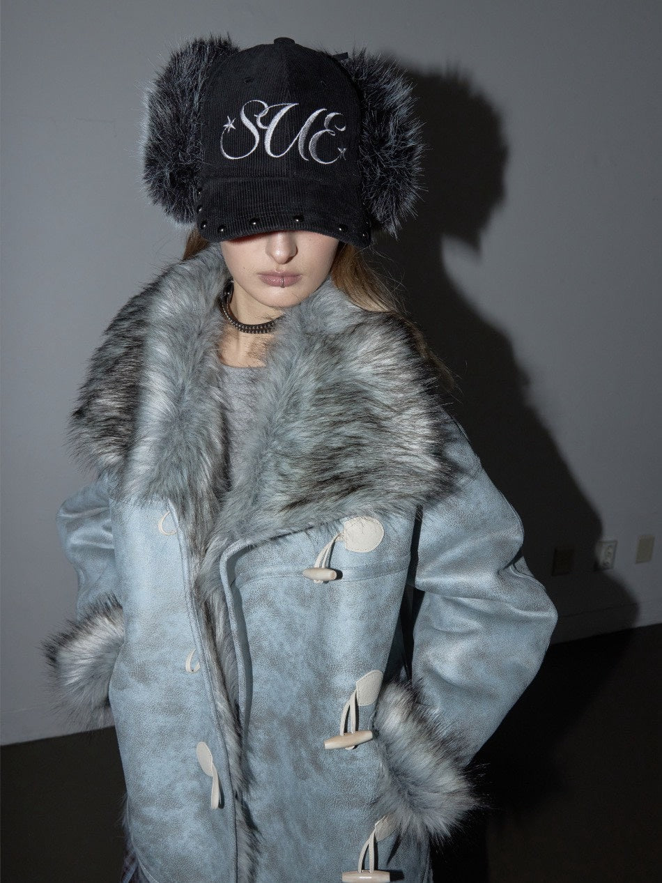 【SETUP‐EXE】CORDUROY FUR EARFLAP CAP / 【セットアップエグゼ】コーデュロイファーイヤーラップキャップ