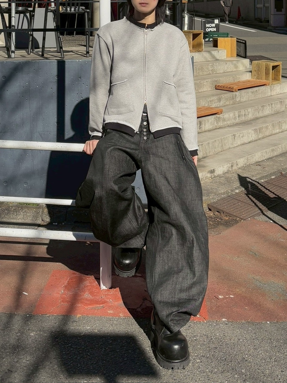 受注制【youll】layered zip up jacket (2color)