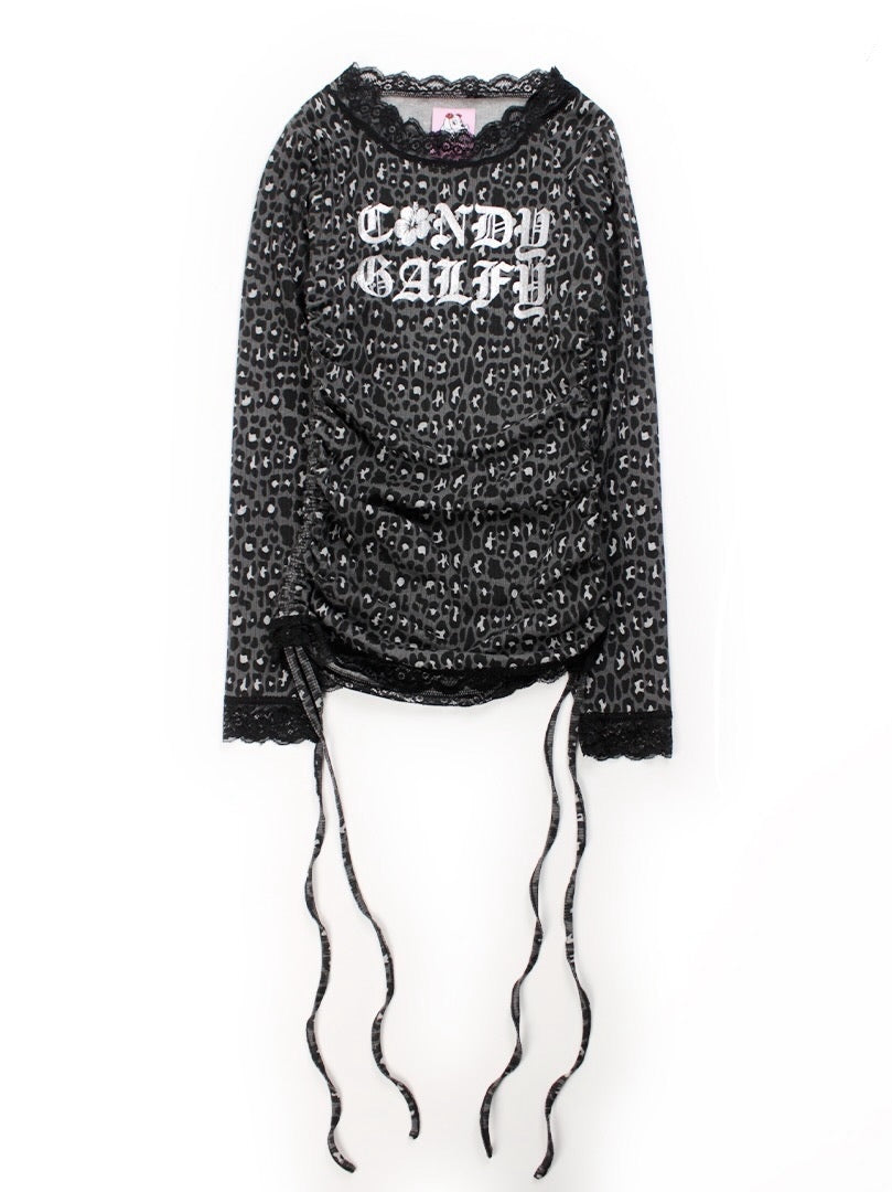 【GALFY】ギラギャル2WAYワンピ / 【ガルフィー】2wayレオパードリボンワンピース