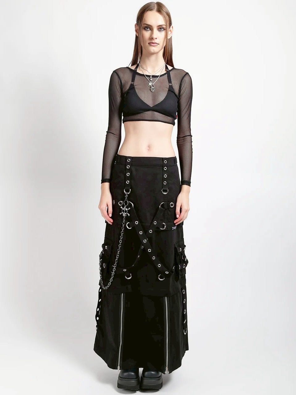 【TRIPP nyc】ZIP OFF MEGA SKIRT[AF4986] / 【トリップ ニューヨーク 】3wayボンテージジップオフスカート