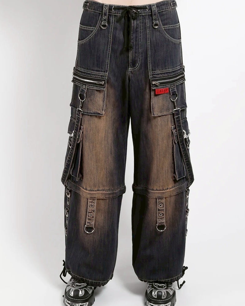 【TRIPP nyc】ZIP LOCK PANT DIETY WASH[JM896DR] / 【トリップ ニューヨーク 】2wayボンテージウォッシュデニムパンツ