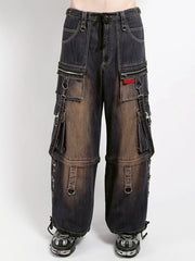 【TRIPP nyc】ZIP LOCK PANT DIETY WASH[JM896DR] / 【トリップ ニューヨーク 】2wayボンテージウォッシュデニムパンツ