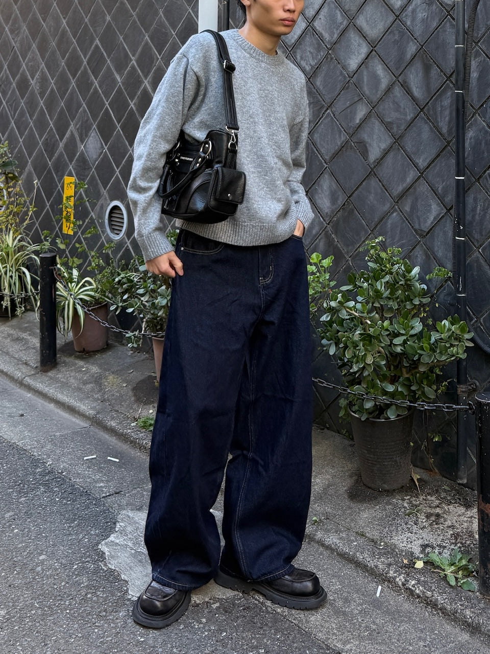 東京店WEB限定受注制【Chikashitsu +】balloon wide denim pants / 【チカシツプラス】バルーンワイドデニムパンツ (2color)