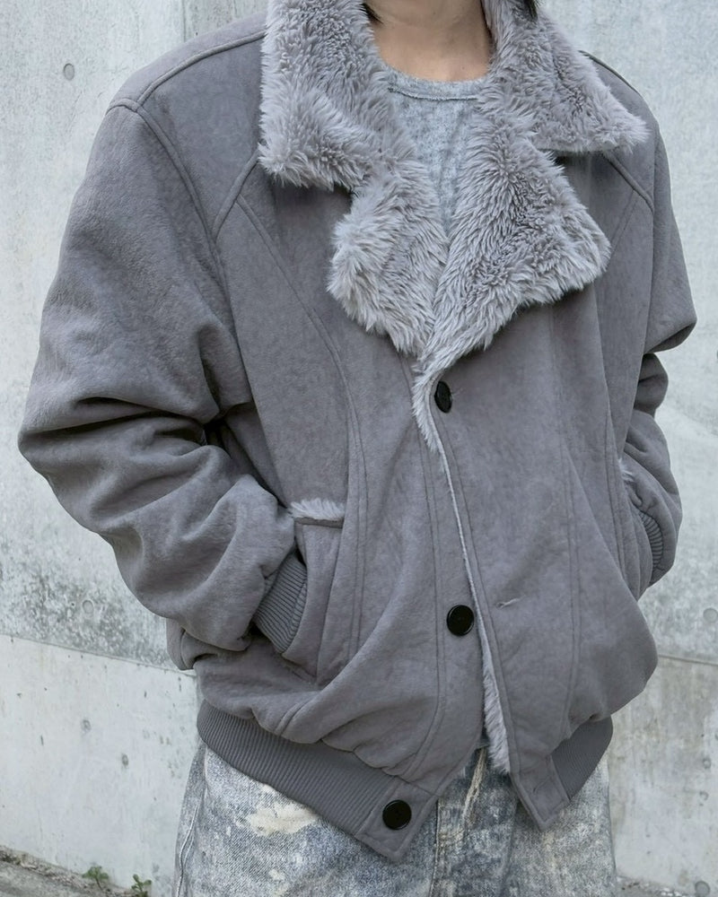 受注制【nmtc +】smoky mouton jacket / 【エヌエムティーシープラス】スモーキームートンジャケット (2color)