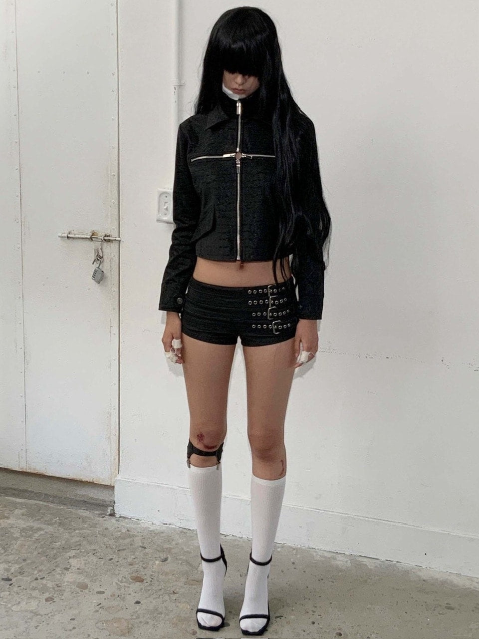 【bonnae】Belted micro shorts