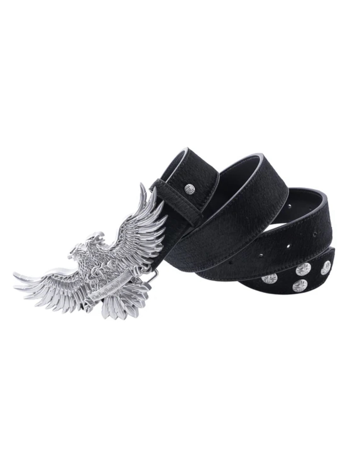 【The Boy Has No Patience】TBHNP LUMINOUS DAWN DOUBLE-HEADED EAGLE CRACKED BELT / 【ザボーイハズノーペーシェンス】ダブルヘッドイーグルベルト