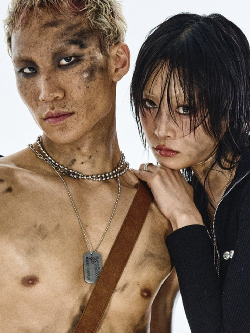 【BLACK PURPLE】Index Tag Necklace