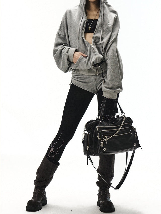 【BLACK PURPLE】Marked Point Tights