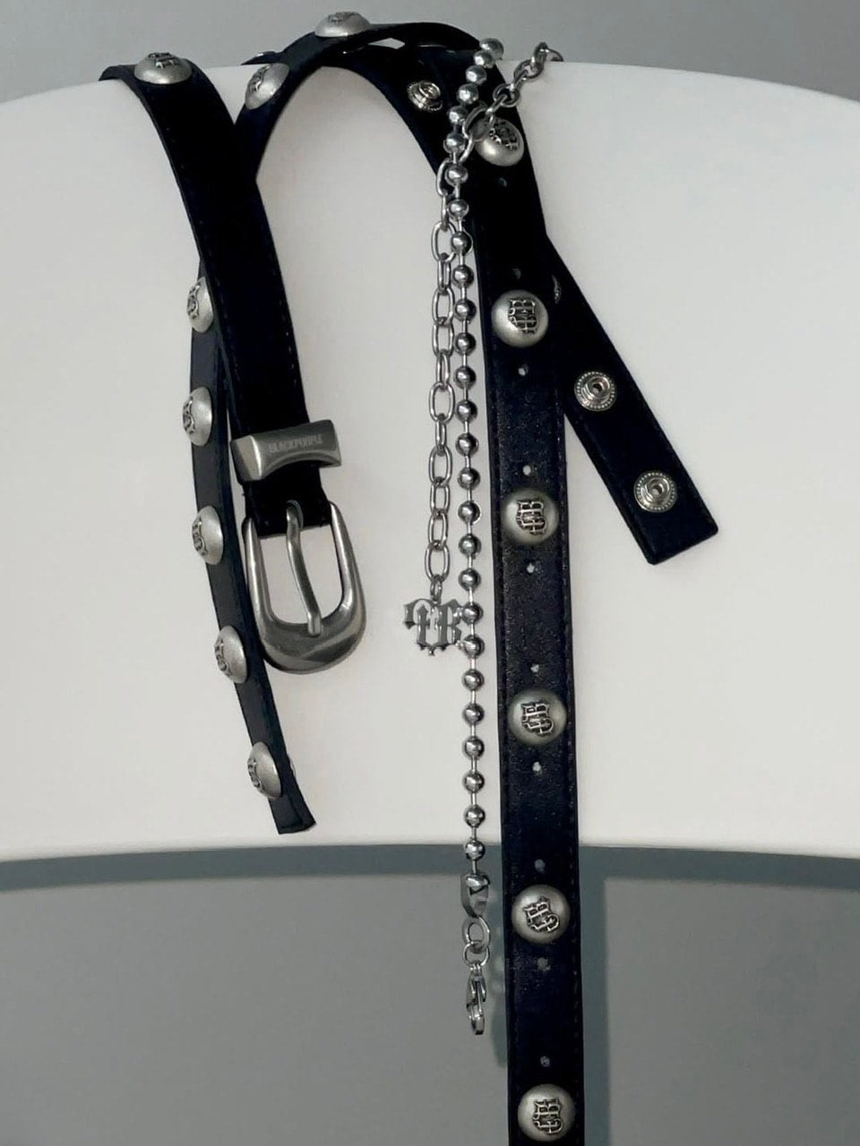 【BLACK PURPLE】Layered Chrome Chain