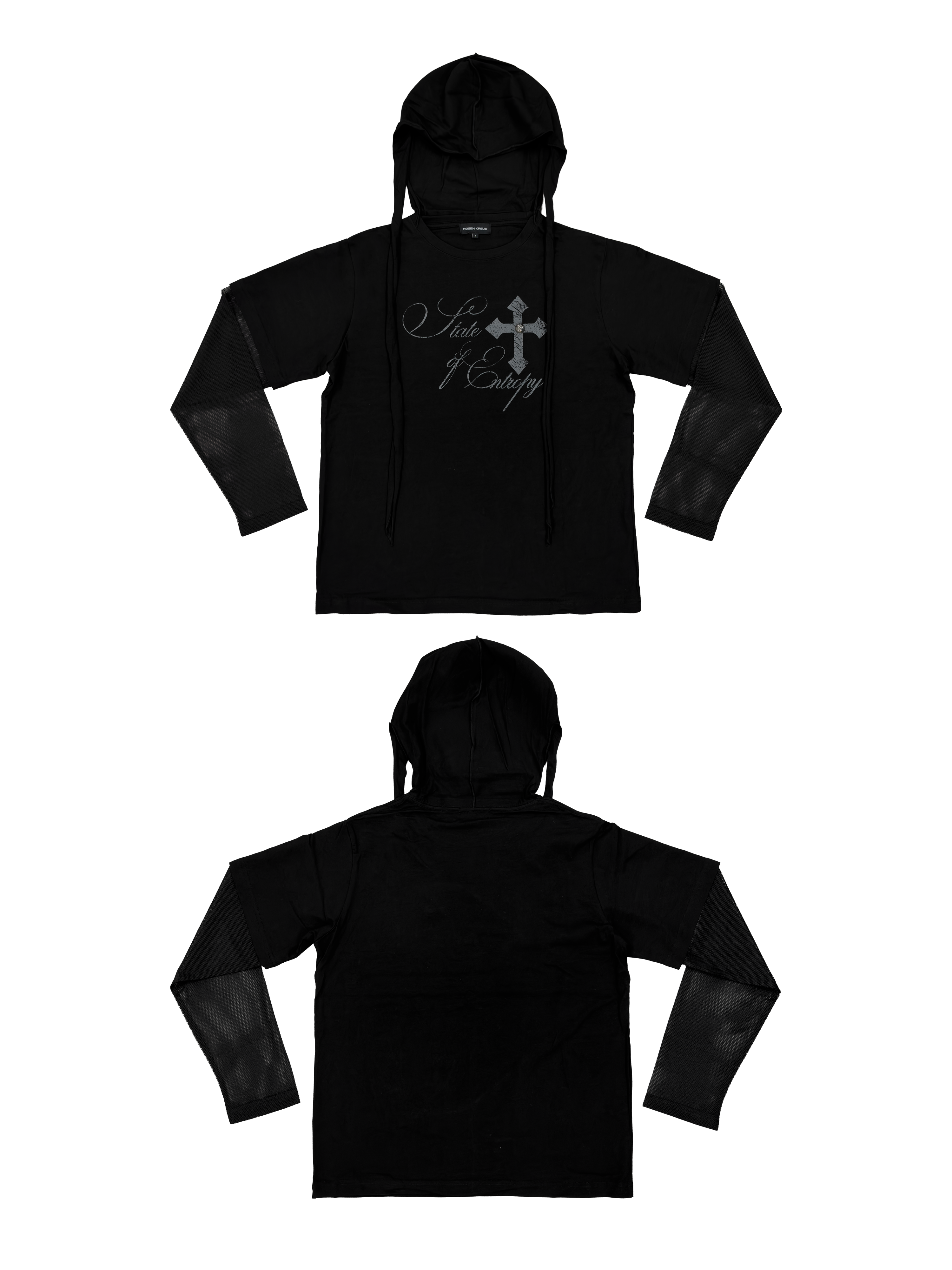 6/5 19:00先行発売【Rosen Kreuz】RUIN LAYERED MESH LONG SLEEVE